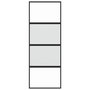 Voir la diapositive 4 : VIDAXL Porte coulissante noir 76x205 cm verre trempe aluminium
