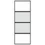 Voir la diapositive 4 : VIDAXL Porte coulissante noir 76x205 cm verre trempe aluminium