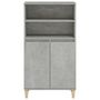 Voir la diapositive 3 : VIDAXL Buffet haut Gris beton 60x36x110 cm Bois d'ingenierie