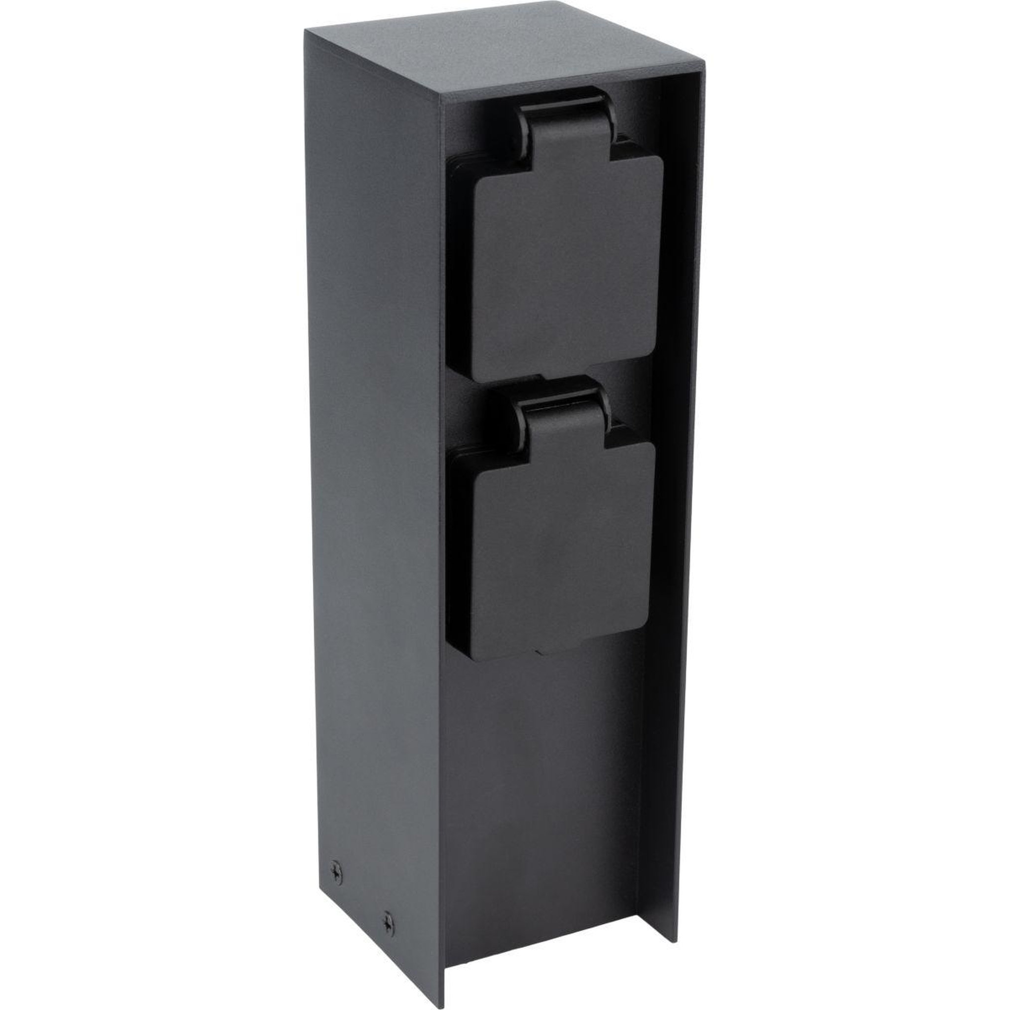 ZENITECH Enrouleur de jardin à fixer 2x16a ip44 alu noir