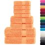 Voir la diapositive 2 : VIDAXL Ensemble de serviettes de qualité supérieure SOLUND 8pcs orange