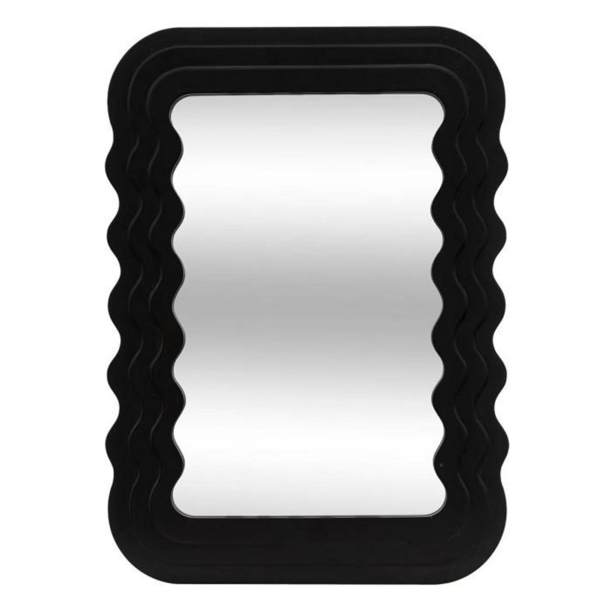 ATMOSPHERA Miroir Mural Biseauté  Kelly  55cm Noir