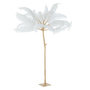 Voir la diapositive 1 : Paris Prix Arbre Déco en Métal  Plumes  190cm Or & Blanc