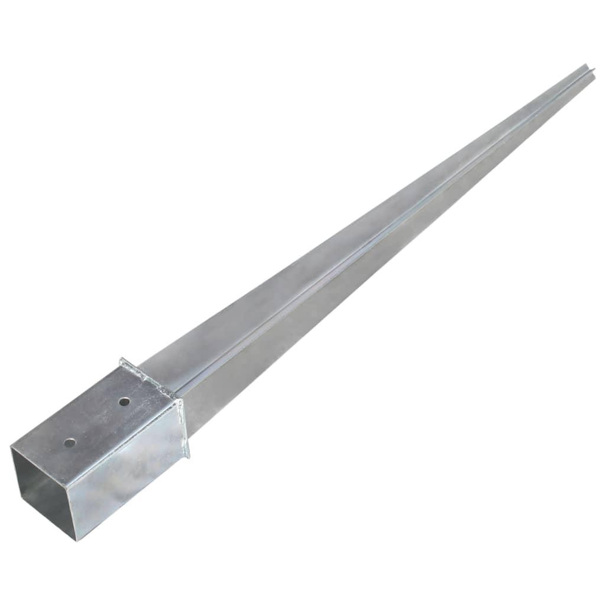 Voir la diapositive 4 : VIDAXL Piquets au sol 12 pcs Argente 8x8x91 cm Acier galvanise