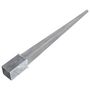Voir la diapositive 4 : VIDAXL Piquets au sol 12 pcs Argente 8x8x91 cm Acier galvanise