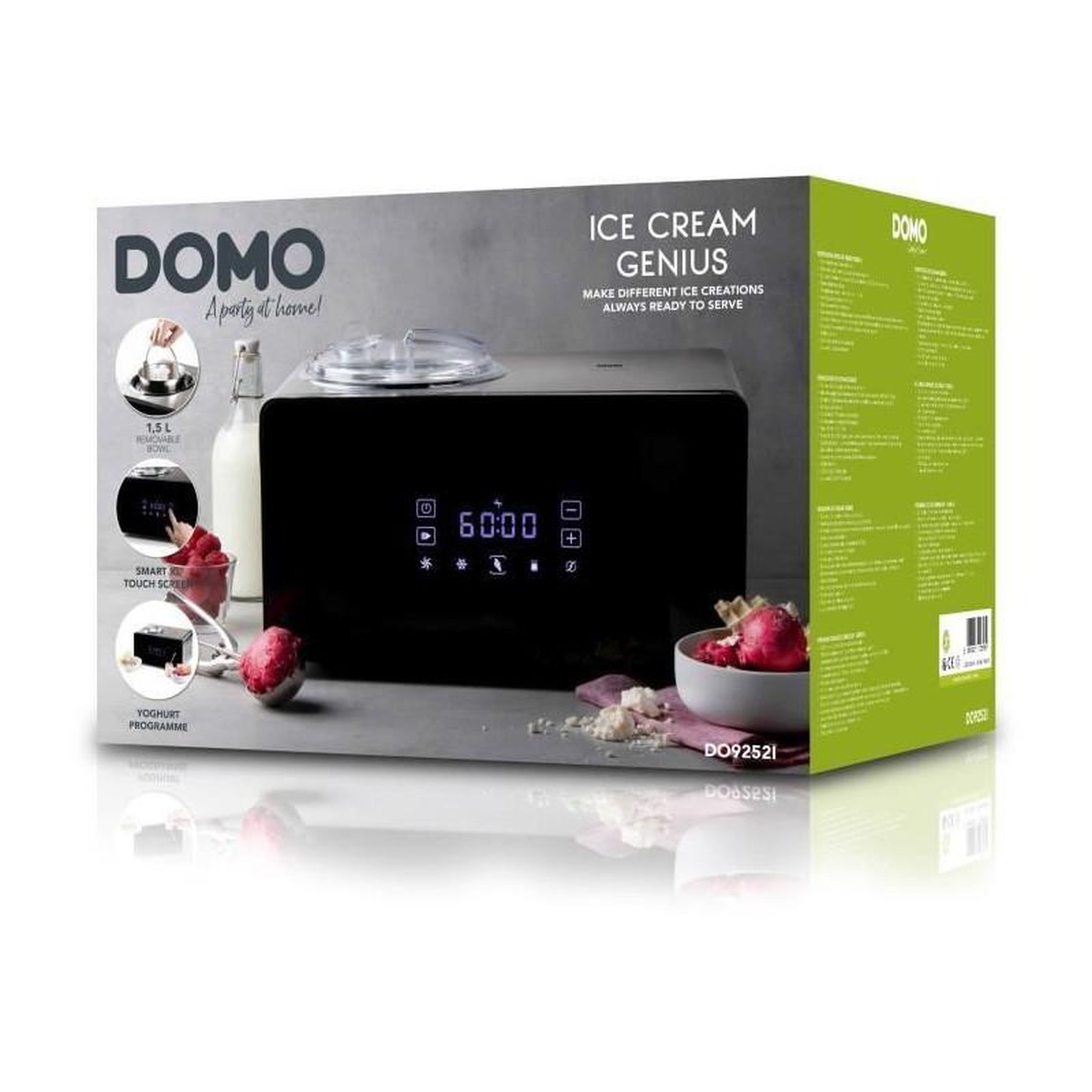 Voir la diapositive 6 : Domo Turbine à glace 1.5l 150w - do9252i