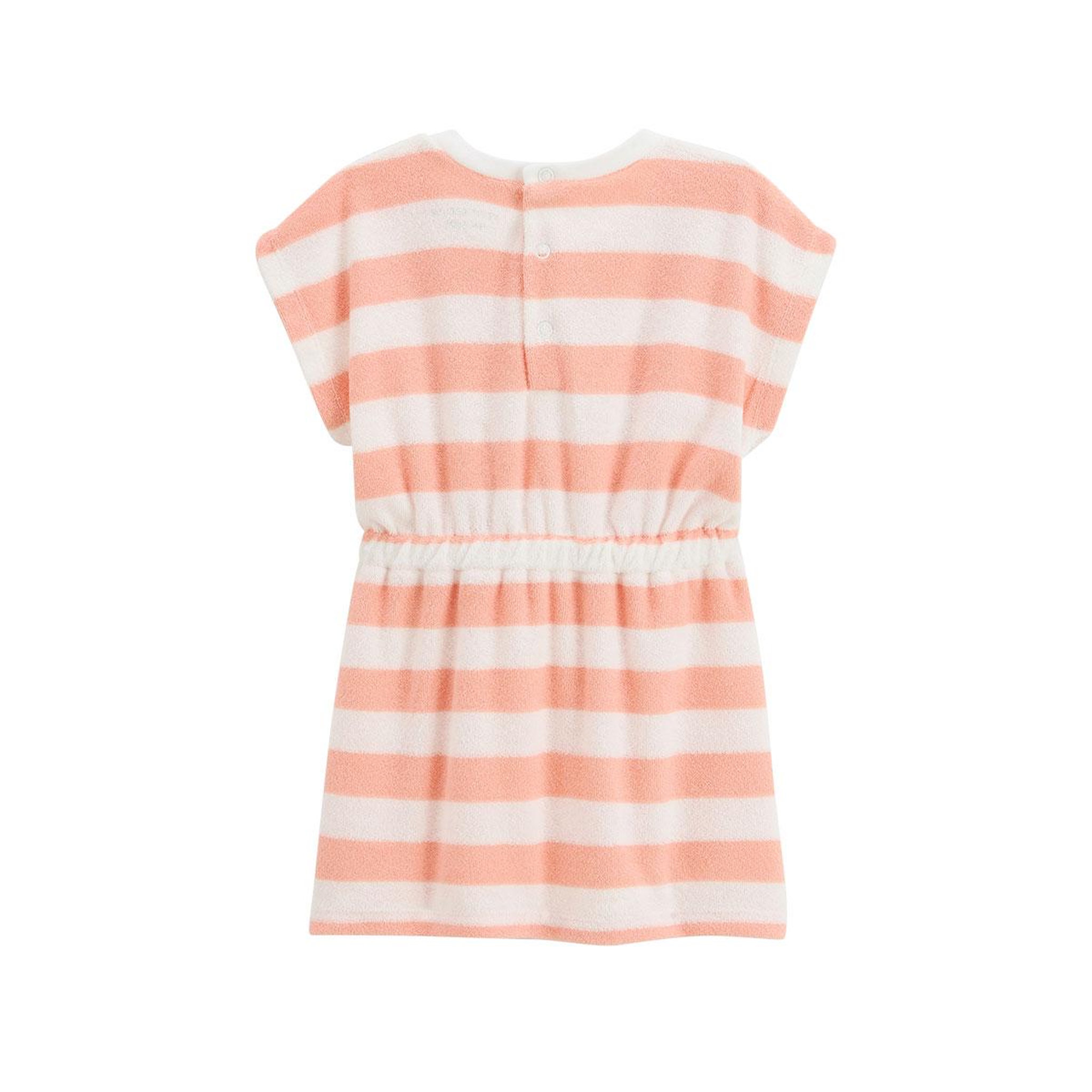 Voir la diapositive 3 : Petit Béguin Robe enfant en éponge + headband honfleur