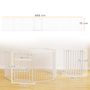 Voir la diapositive 3 : PAWHUT Barrière de sécurité pliable modulable max. L.488cm parc enclos 8 panneaux - porte double verrouillage - acier blanc