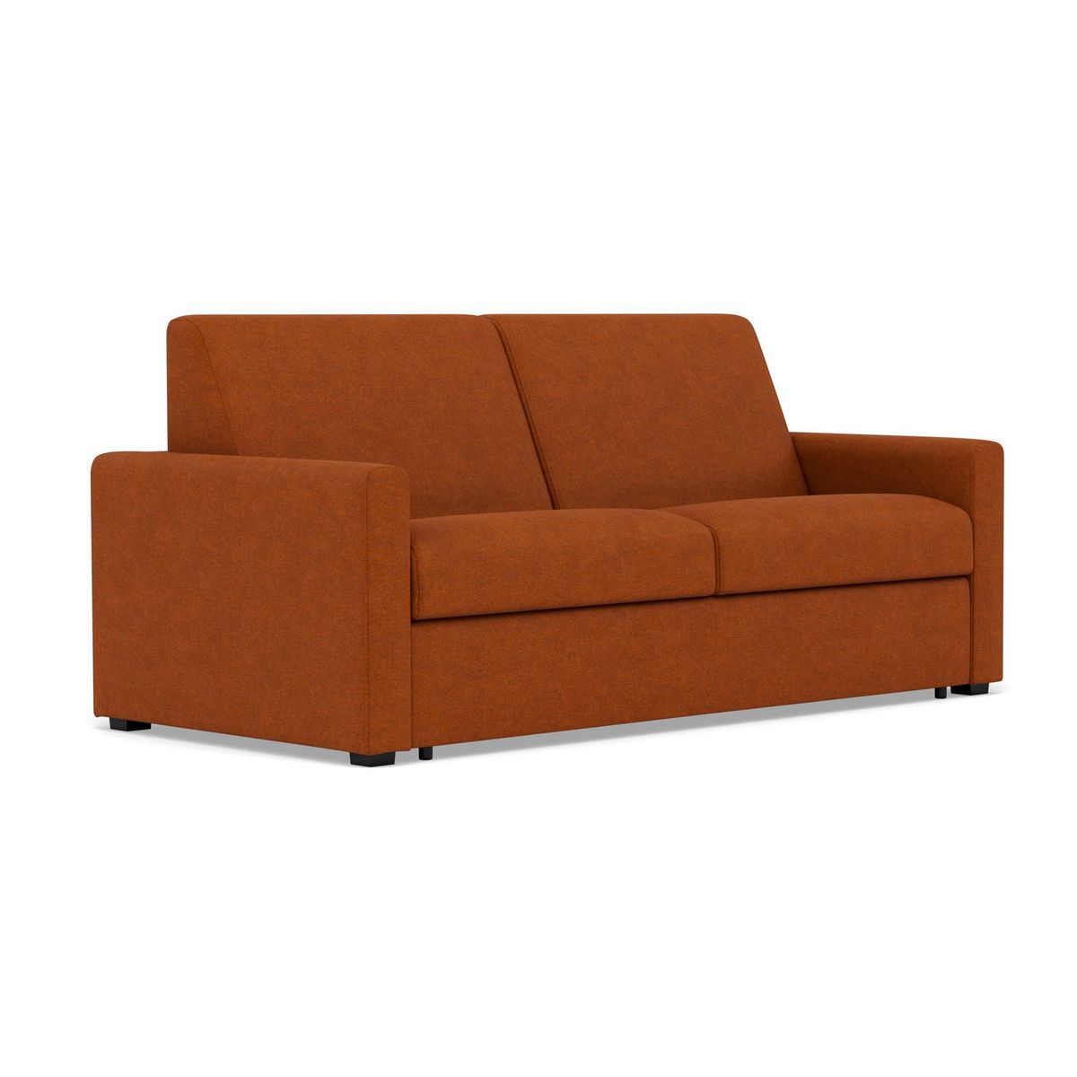 BEST MOBILIER Julia - canapé 3 places convertible express couchage quotidien 140 cm matelas 14 cm en tissu