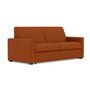 Voir la diapositive 3 : BEST MOBILIER Julia - canapé 3 places convertible express couchage quotidien 140 cm matelas 14 cm en tissu