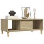 Voir la diapositive 4 : VIDAXL Table basse Chene sonoma 90x50x36,5 cm Bois d'ingenierie