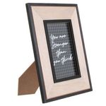 DITES-LE AVEC DES MOTS Cadre photo indus stronger Happy Working. Coloris disponibles : Noir