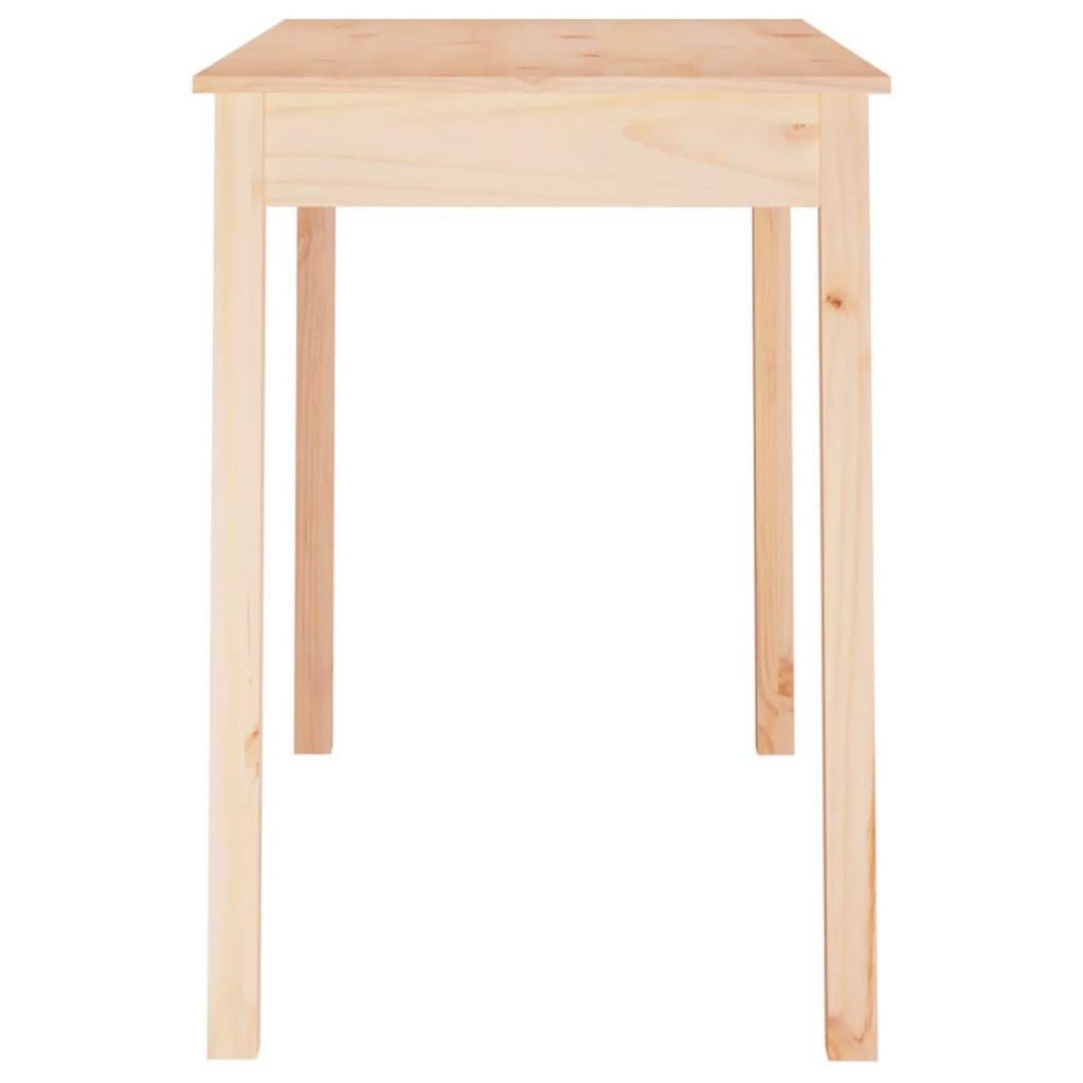 VIDAXL Table a manger 110x55x75 cm Bois massif de pin