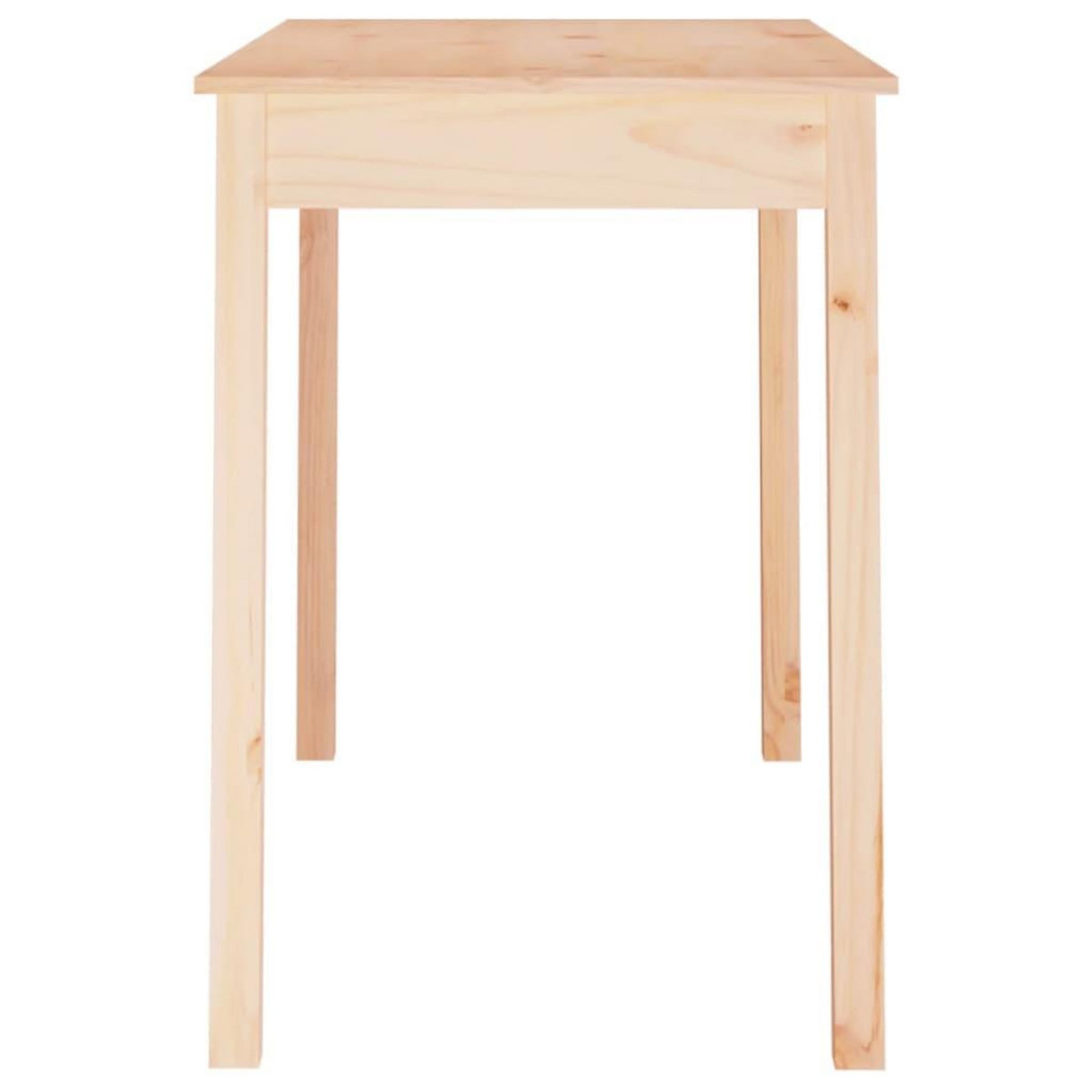 VIDAXL Table a manger 110x55x75 cm Bois massif de pin