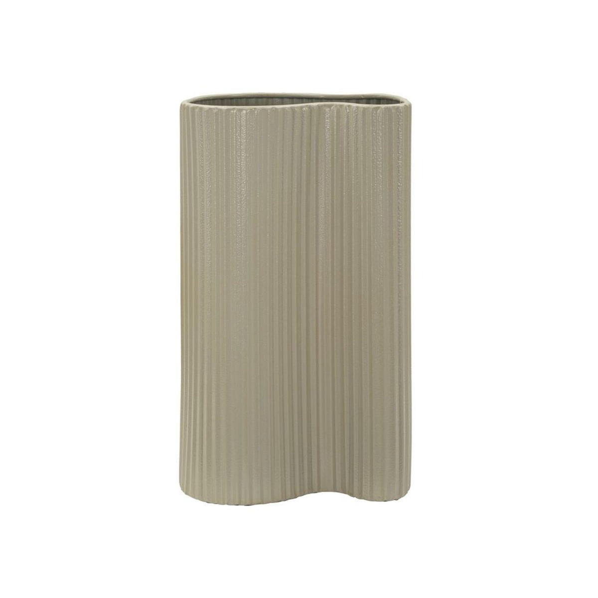 Paris Prix Vase Design en Métal  Frankfurt  36cm Beige Foncé