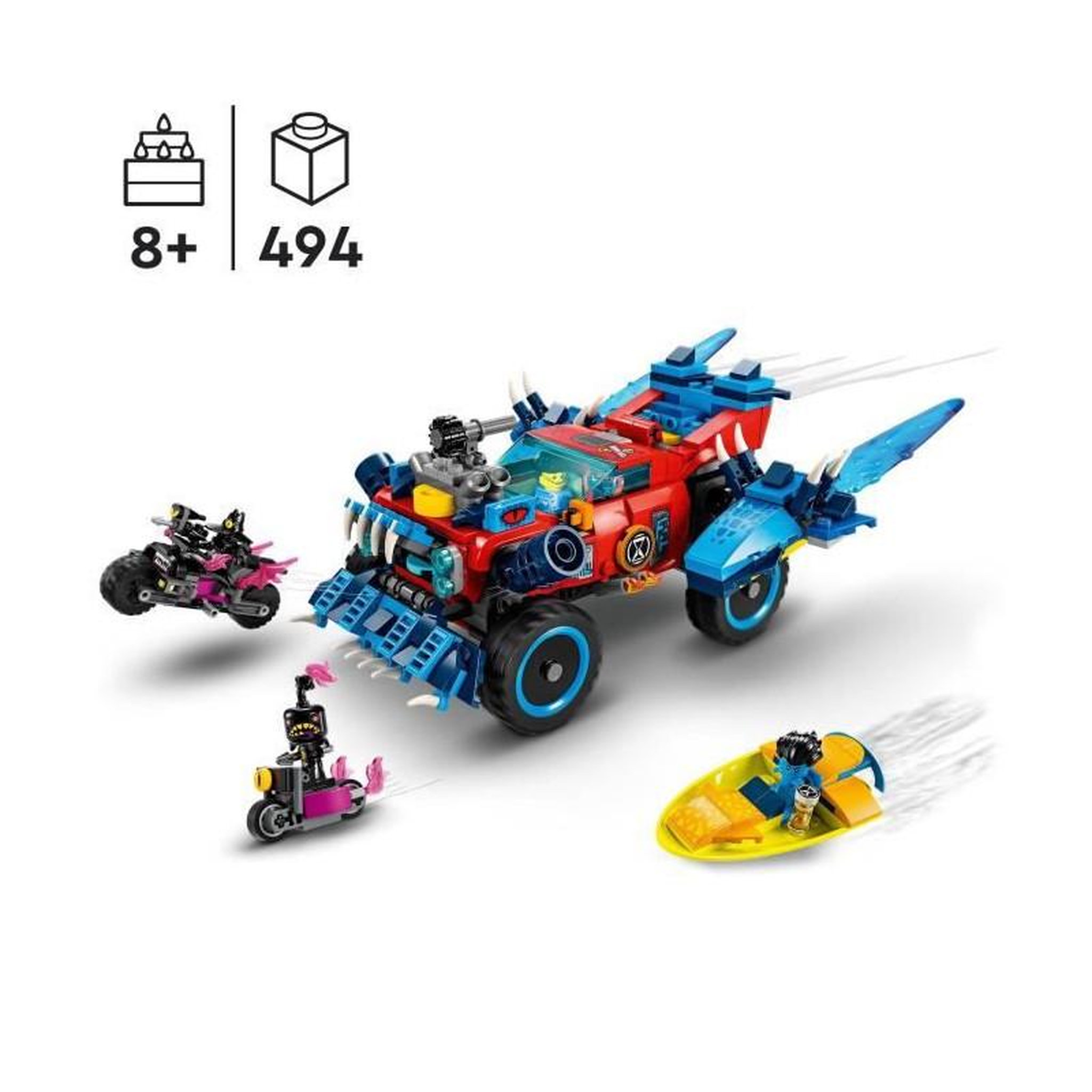 Voir la diapositive 2 : LEGO LEGO DREAMZzz 71458 La Voiture Crocodile, Jouet de Voiture 2-en-1, un Monster Truck