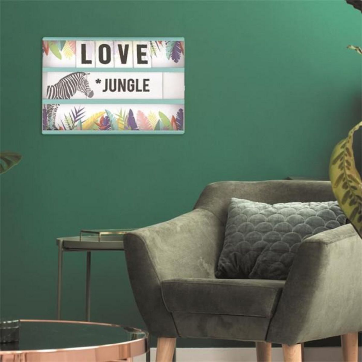 Paris Prix Boîte à Message Lumineuse  Exotic Sauvage  30cm Bleu