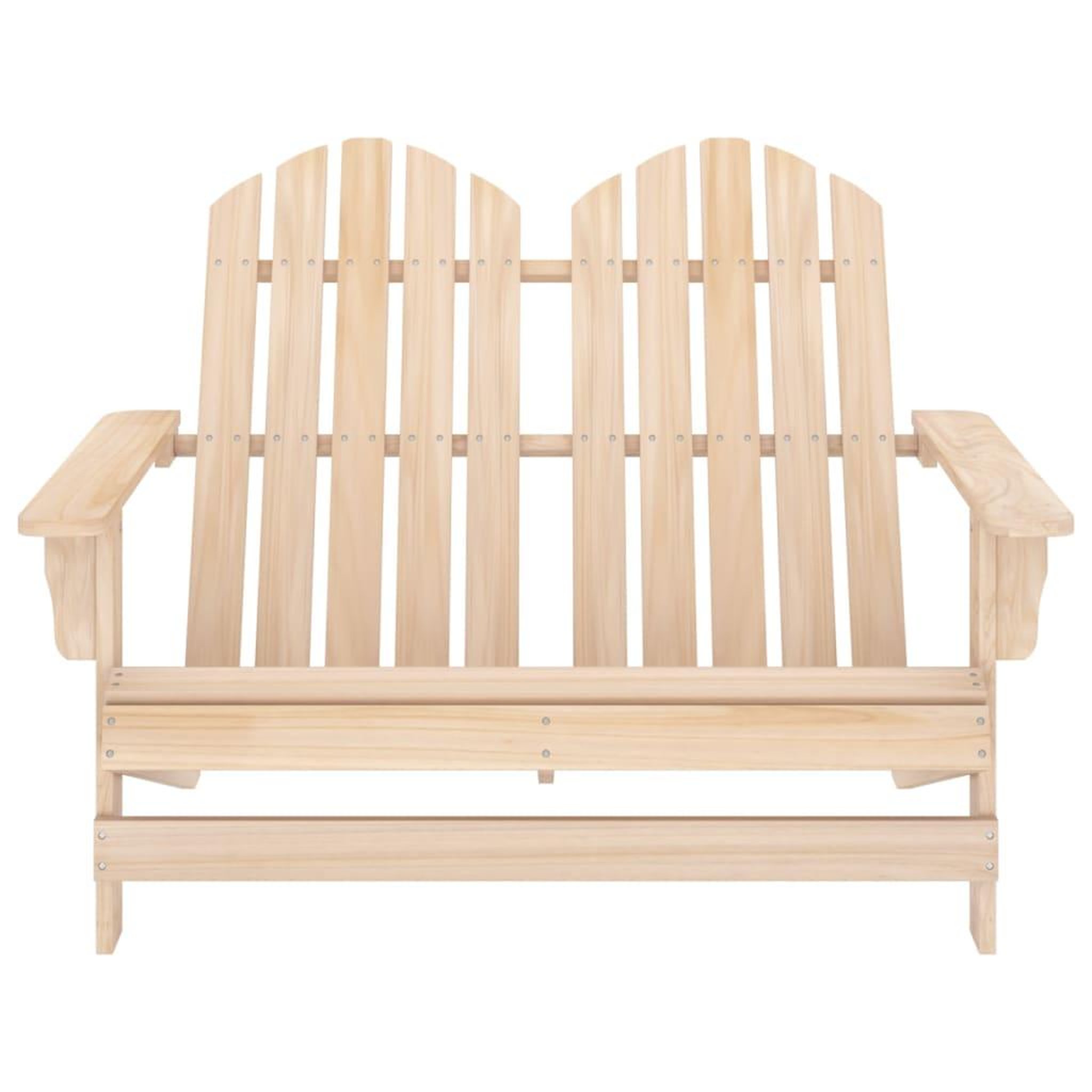 Voir la diapositive 2 : VIDAXL Chaise de jardin Adirondack 2 places bois de sapin massif