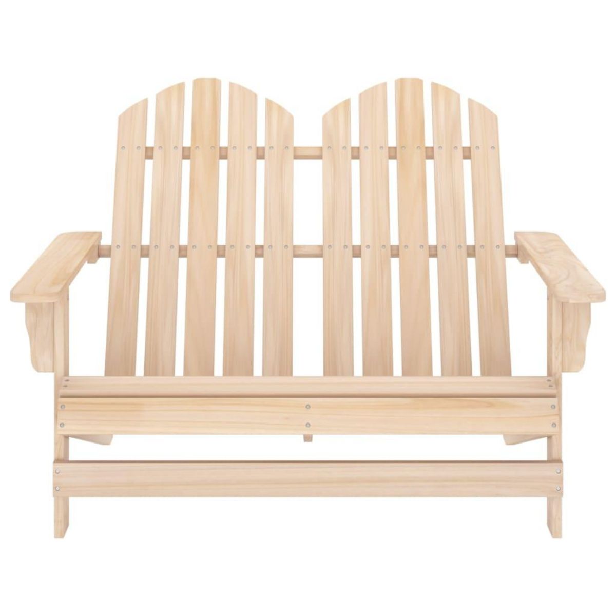 VIDAXL Chaise de jardin Adirondack 2 places bois de sapin massif