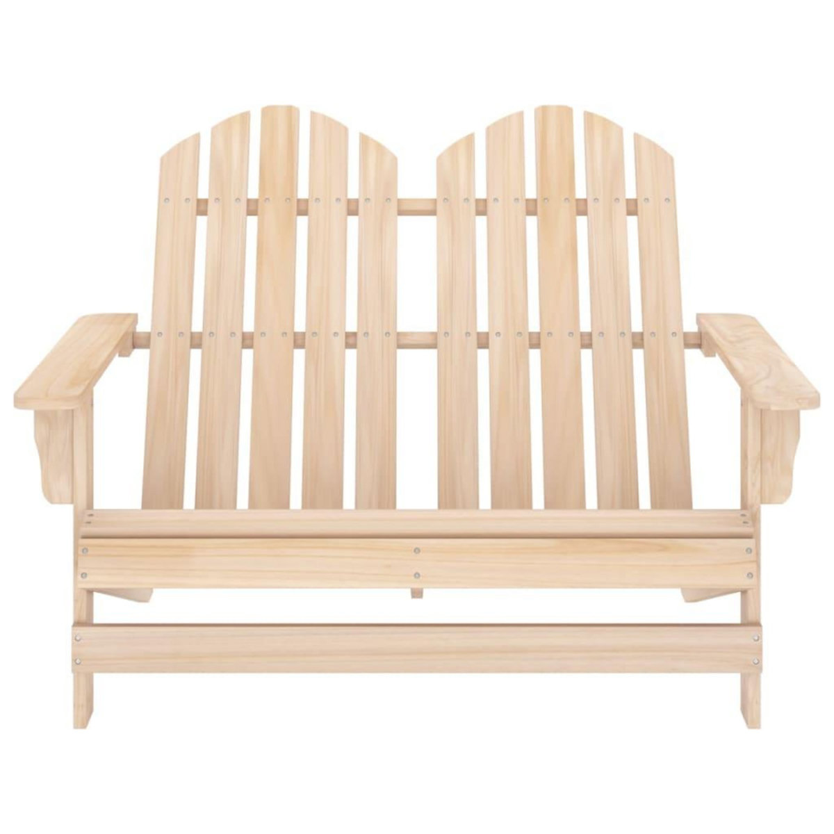 VIDAXL Chaise de jardin Adirondack 2 places bois de sapin massif