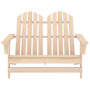 Voir la diapositive 2 : VIDAXL Chaise de jardin Adirondack 2 places bois de sapin massif