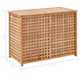 Voir la diapositive 6 : VIDAXL Coffre a linge 87,5x46x67 cm Bois de noyer massif