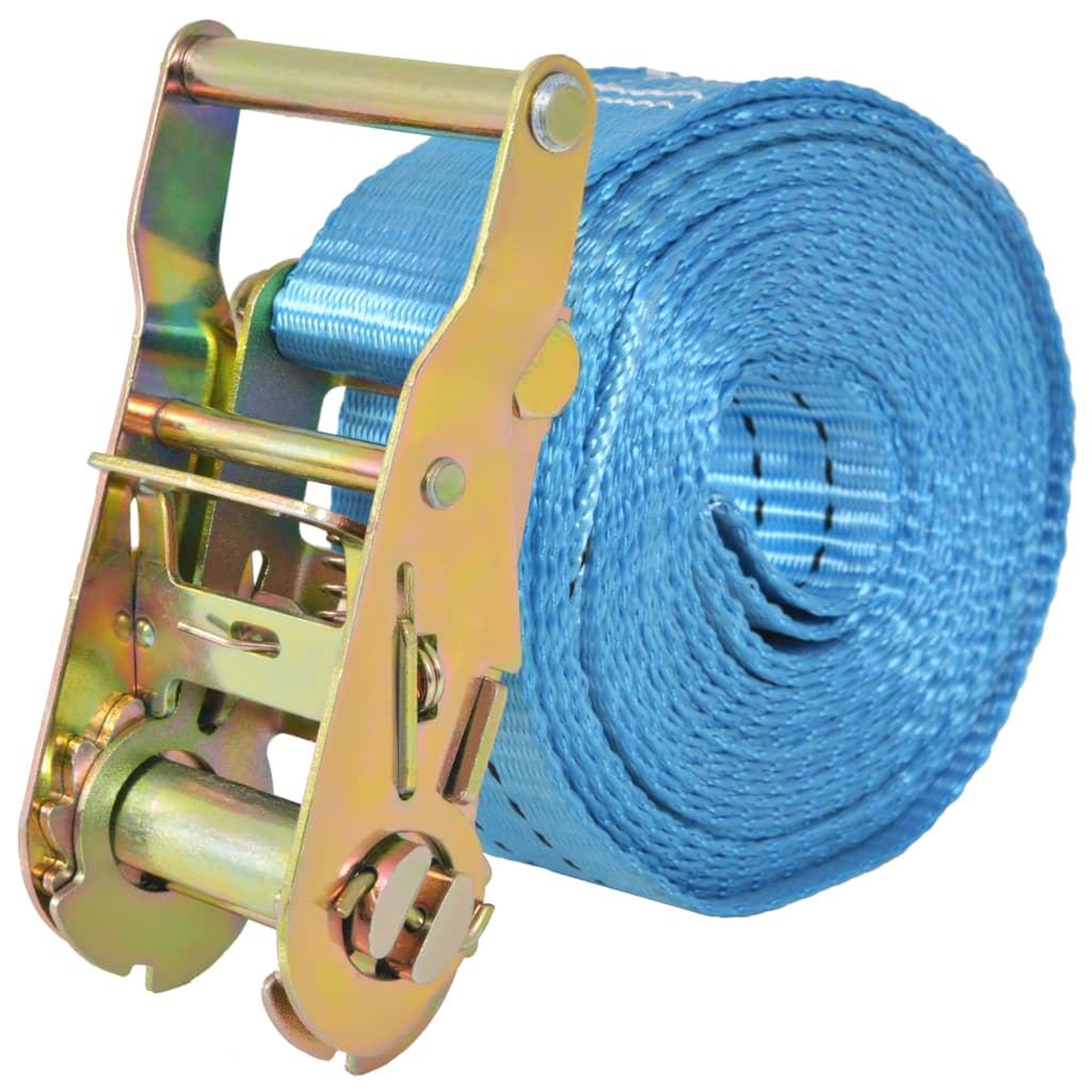 Voir la diapositive 3 : VIDAXL Sangle d'arrimage 4 pcs 2 tonnes 6 m x 38 mm Bleu
