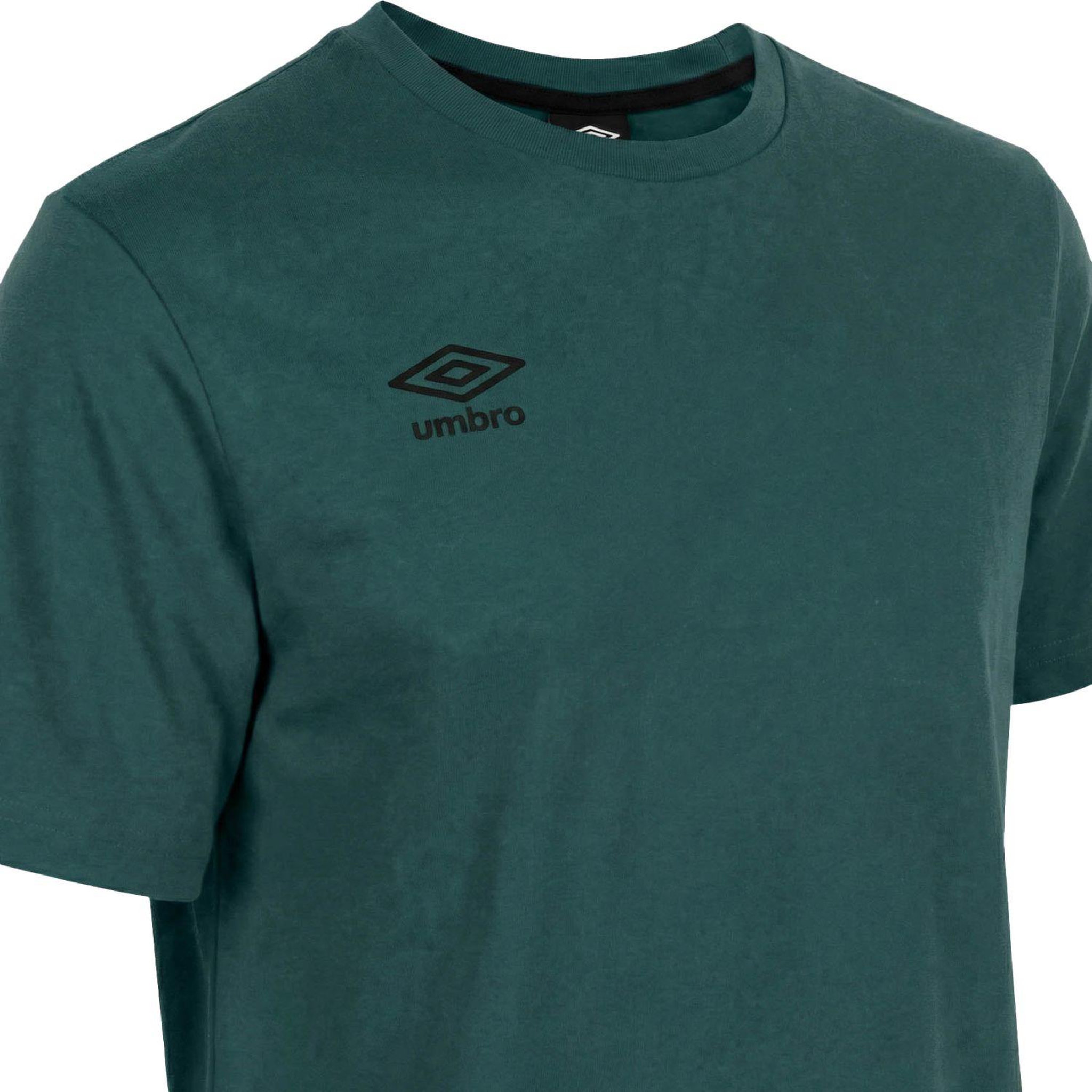Voir la diapositive 2 : UMBRO Tee shirt homme col rond en coton 160GSM avec logo imprimé 618290