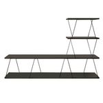 TOILINUX Meuble TV suspendu en bois et métal VICTOR. Coloris disponibles : Gris