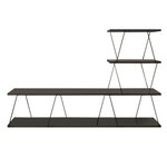 TOILINUX Meuble TV suspendu en bois et métal VICTOR. Coloris disponibles : Gris