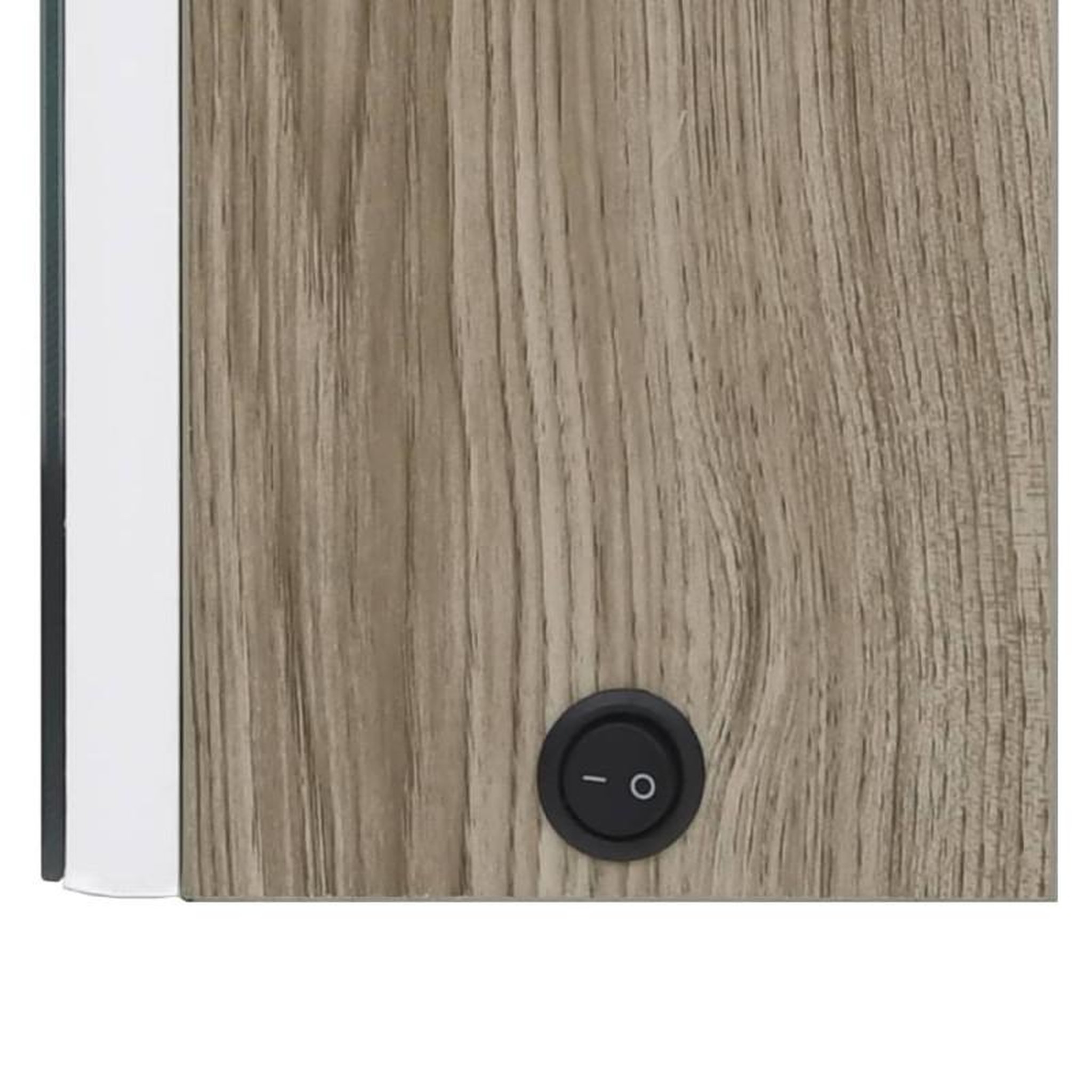Voir la diapositive 6 : VIDAXL Armoire de salle de bain à miroir LED 89x14x62cm blanc et chêne