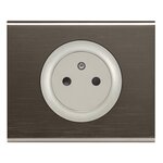 Legrand Celiane plaque 1 poste black nickel