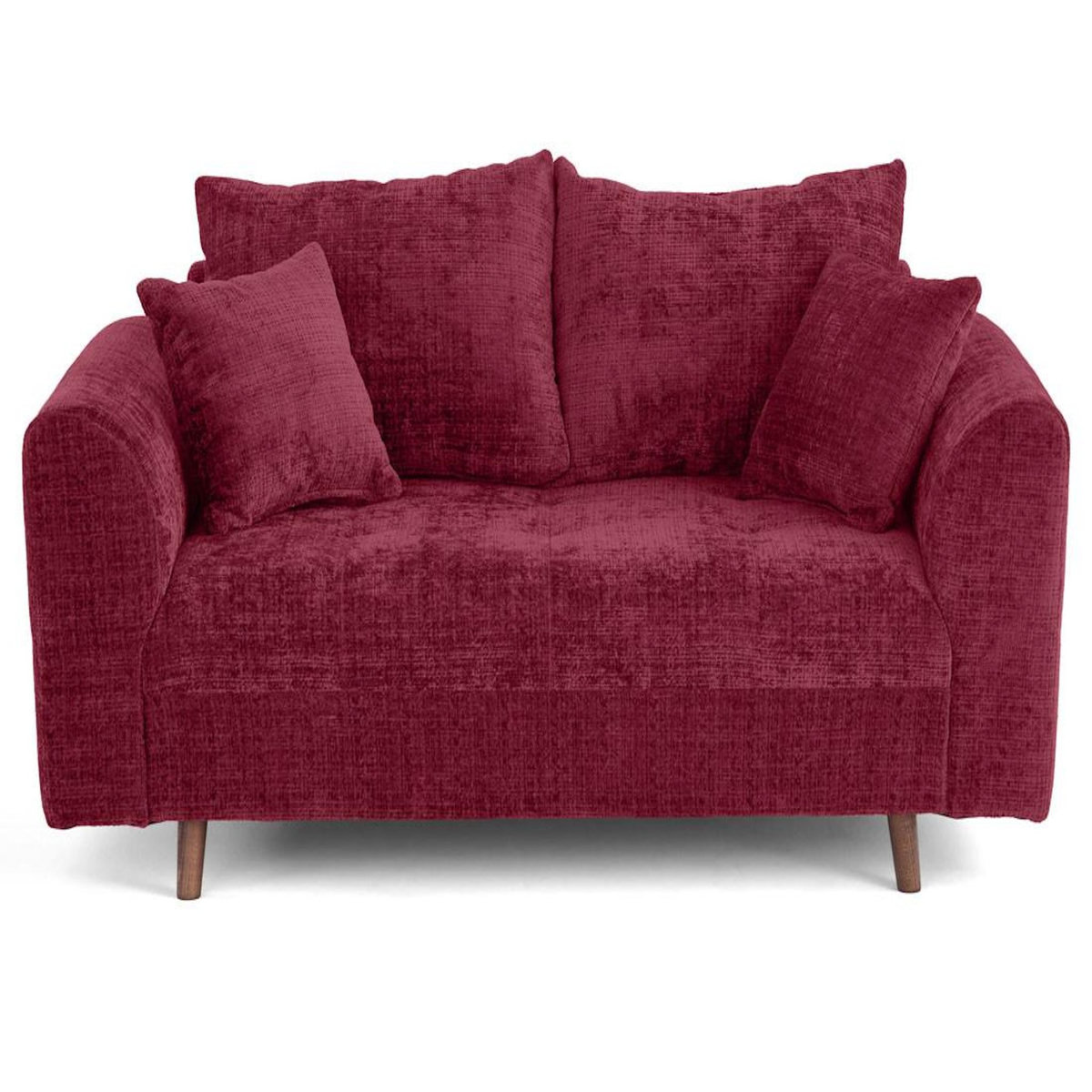 LISA DESIGN Rune - canapé droit 2 places en velours texturé