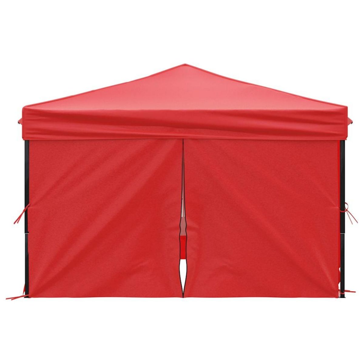 VIDAXL Tente de reception pliable avec parois Rouge 3x3 m