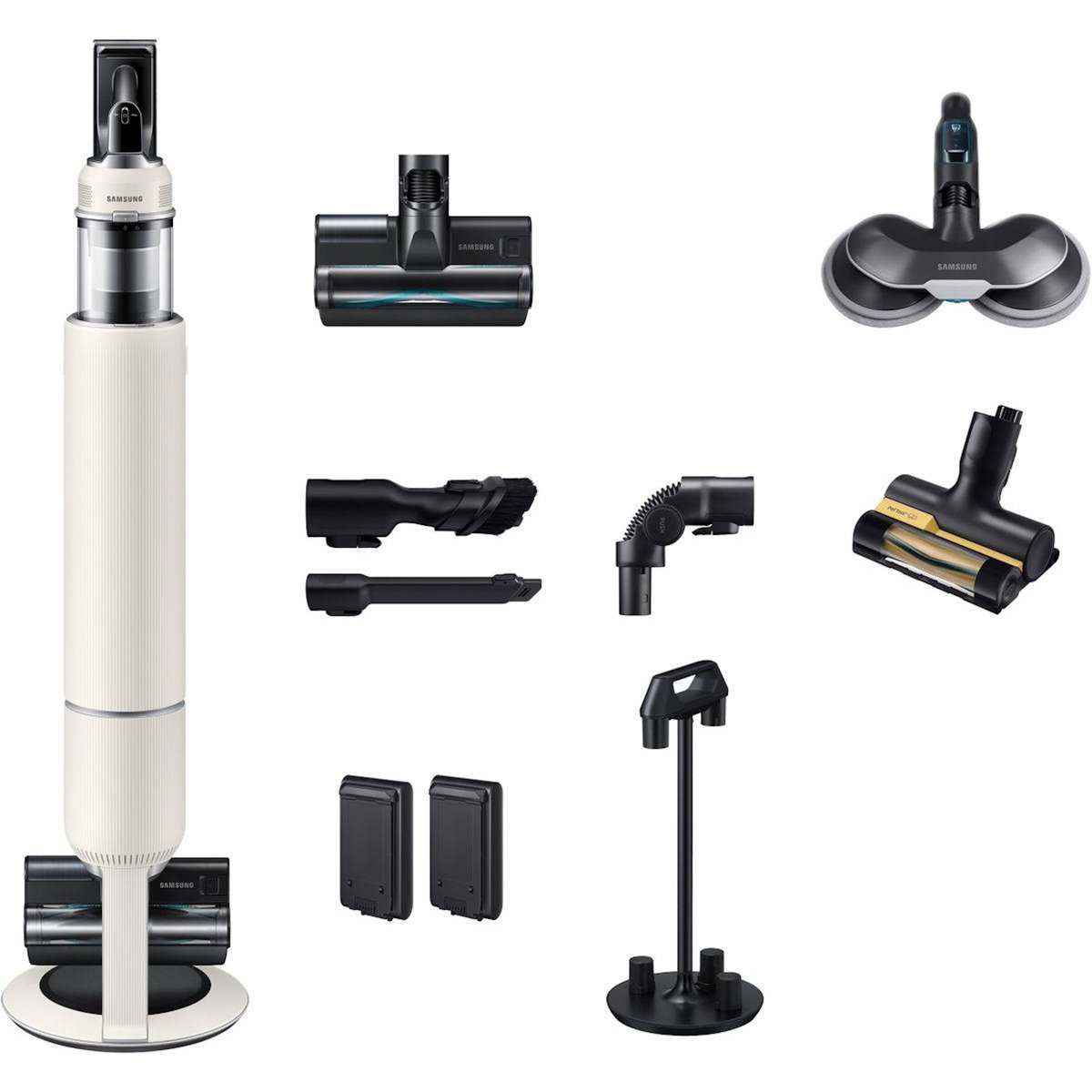 Samsung Aspirateur balai Bespoke AI Jet Lite Pro Extra Blanc 2 batteries VS80F28EGS