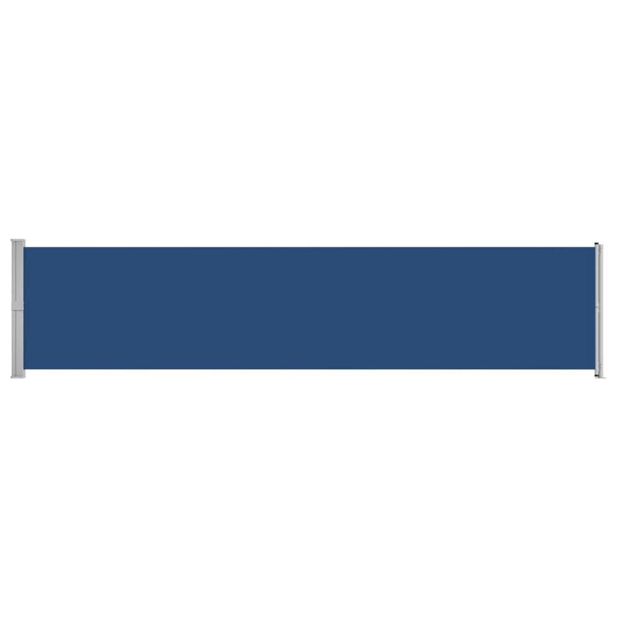 VIDAXL Auvent lateral retractable de patio 140x600 cm bleu