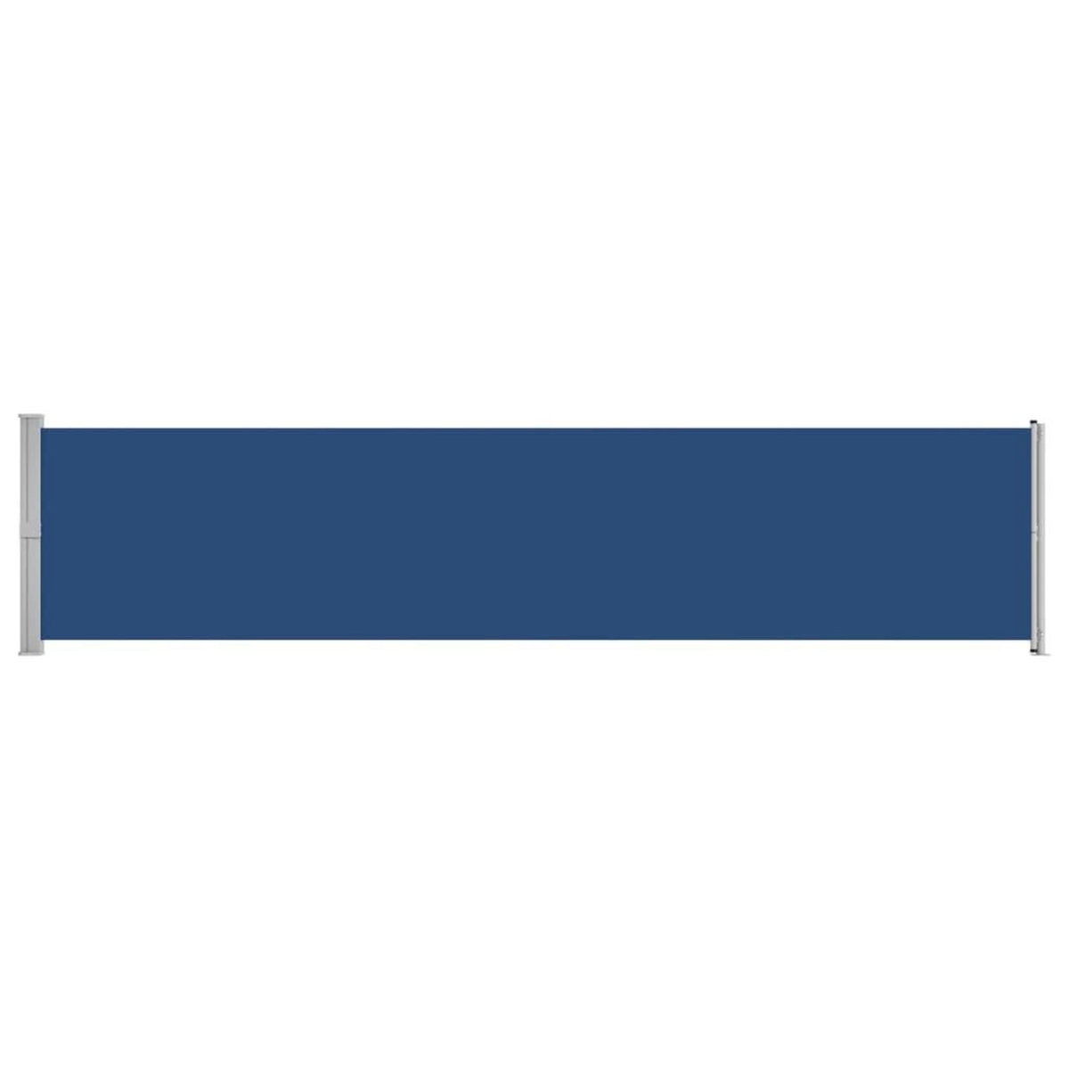 VIDAXL Auvent lateral retractable de patio 140x600 cm bleu