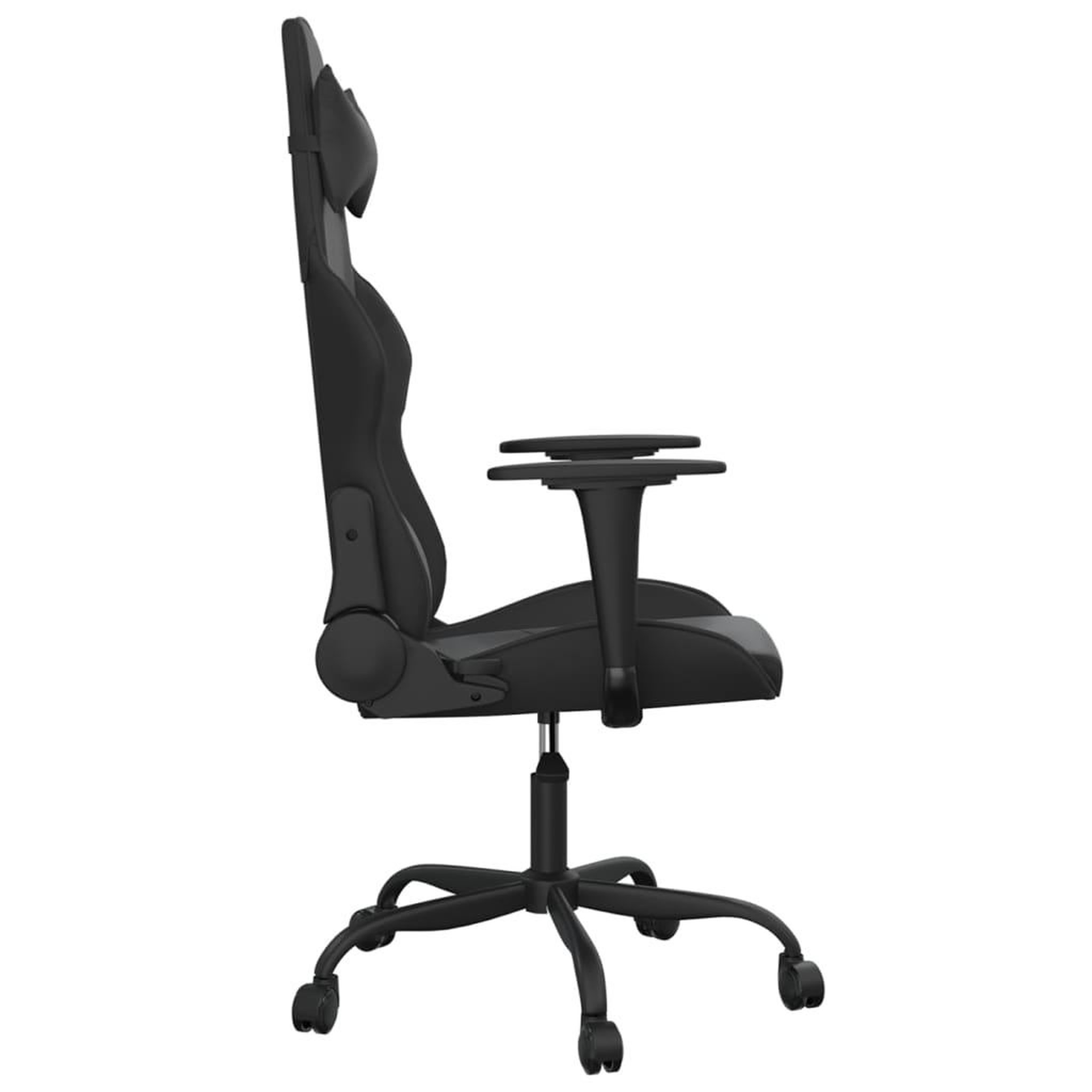 Voir la diapositive 4 : VIDAXL Chaise de jeu Noir Similicuir