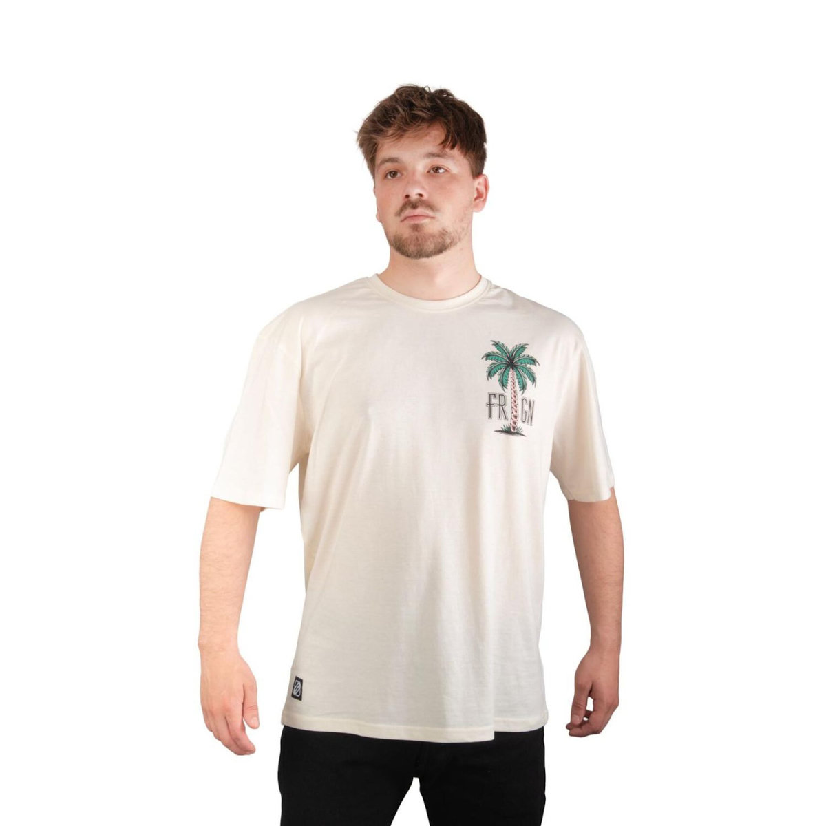 FREEGUN T-shirt homme en jersey 140GSM imprimé devant et dos Vibes