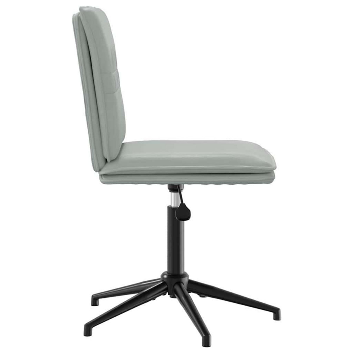 VIDAXL Chaises a manger lot de 4 Gris clair Velours