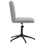 Voir la diapositive 5 : VIDAXL Chaises a manger lot de 4 Gris clair Velours