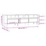 Voir la diapositive 6 : VIDAXL Meuble TV chene sonoma 150x30x44,5 cm bois d'ingenierie