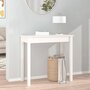 Voir la diapositive 3 : VIDAXL Table console Blanc 80x40x75 cm Bois massif de pin