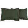 Voir la diapositive 1 : Sensei Maison Lot de 2 taies d'oreiller en percale de coton SOFT PERCALE