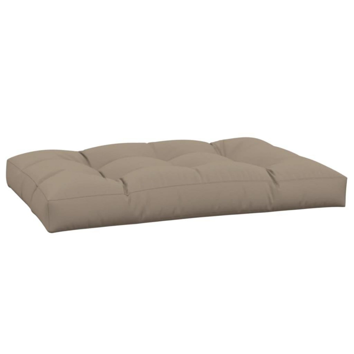 VIDAXL Coussin de palette taupe 120x80x12 cm tissu