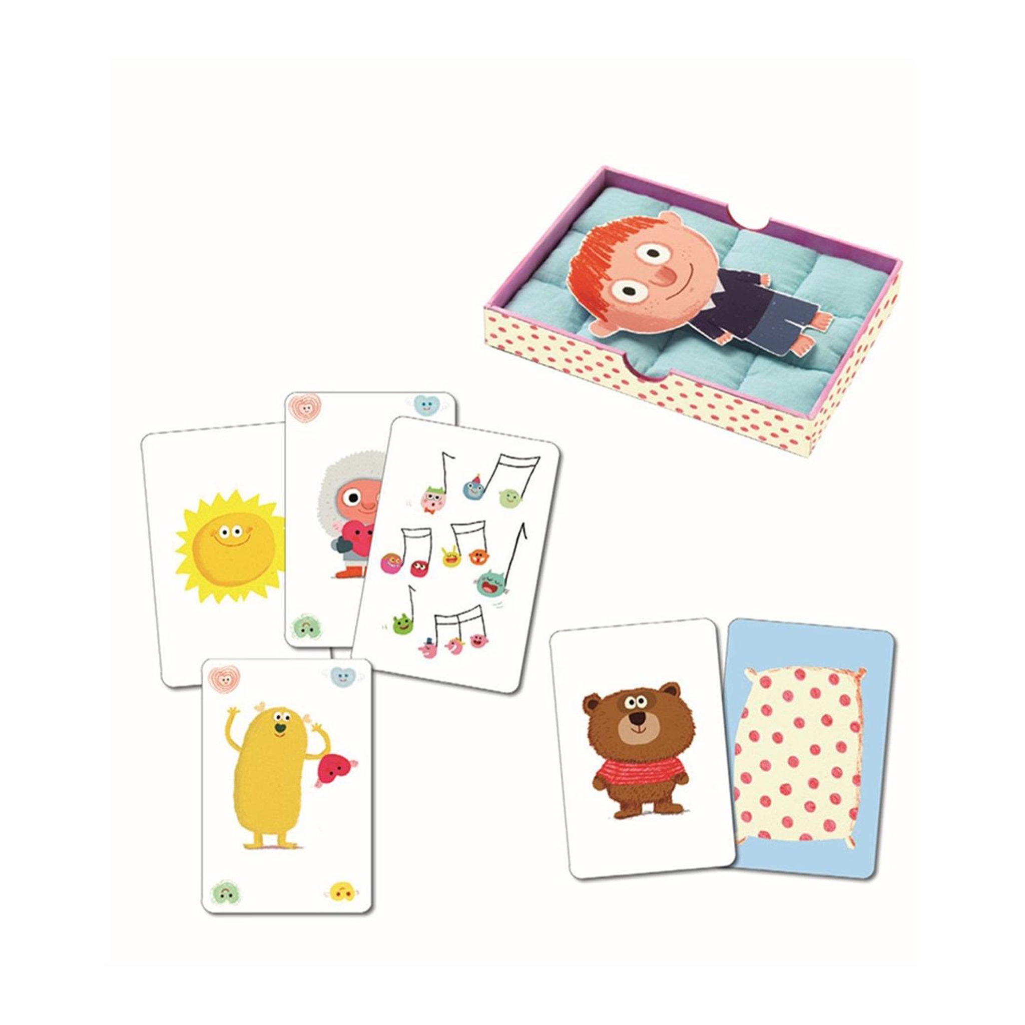 Voir la diapositive 2 : Djeco Jeu de cartes Djeco Bisous Dodo coloré