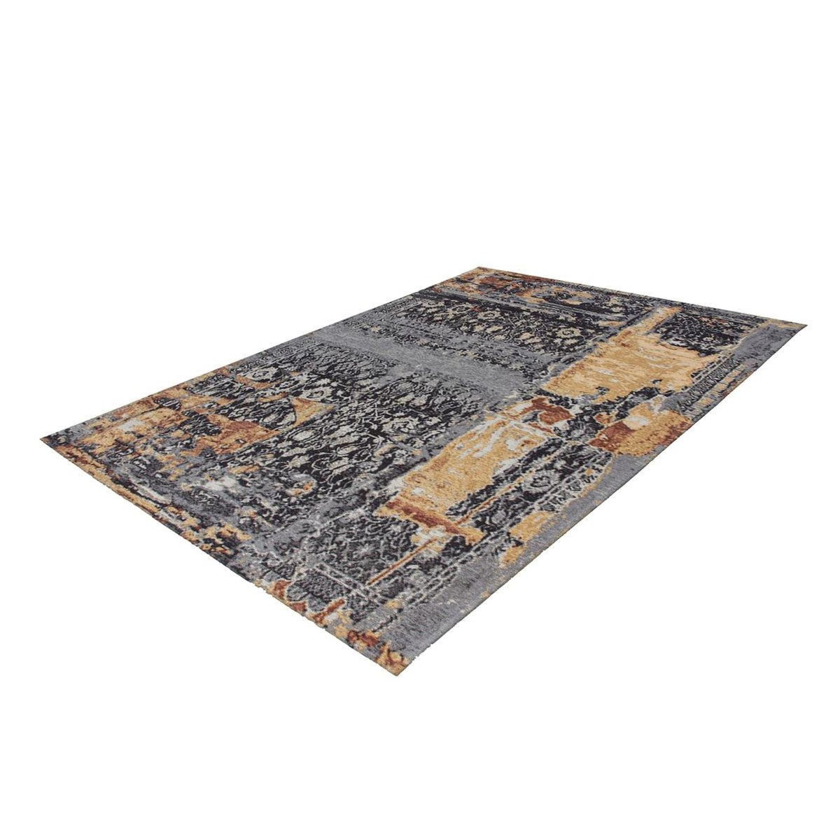 Paris Prix Tapis Jacquard à Poils Courts  Blaze  Bleu