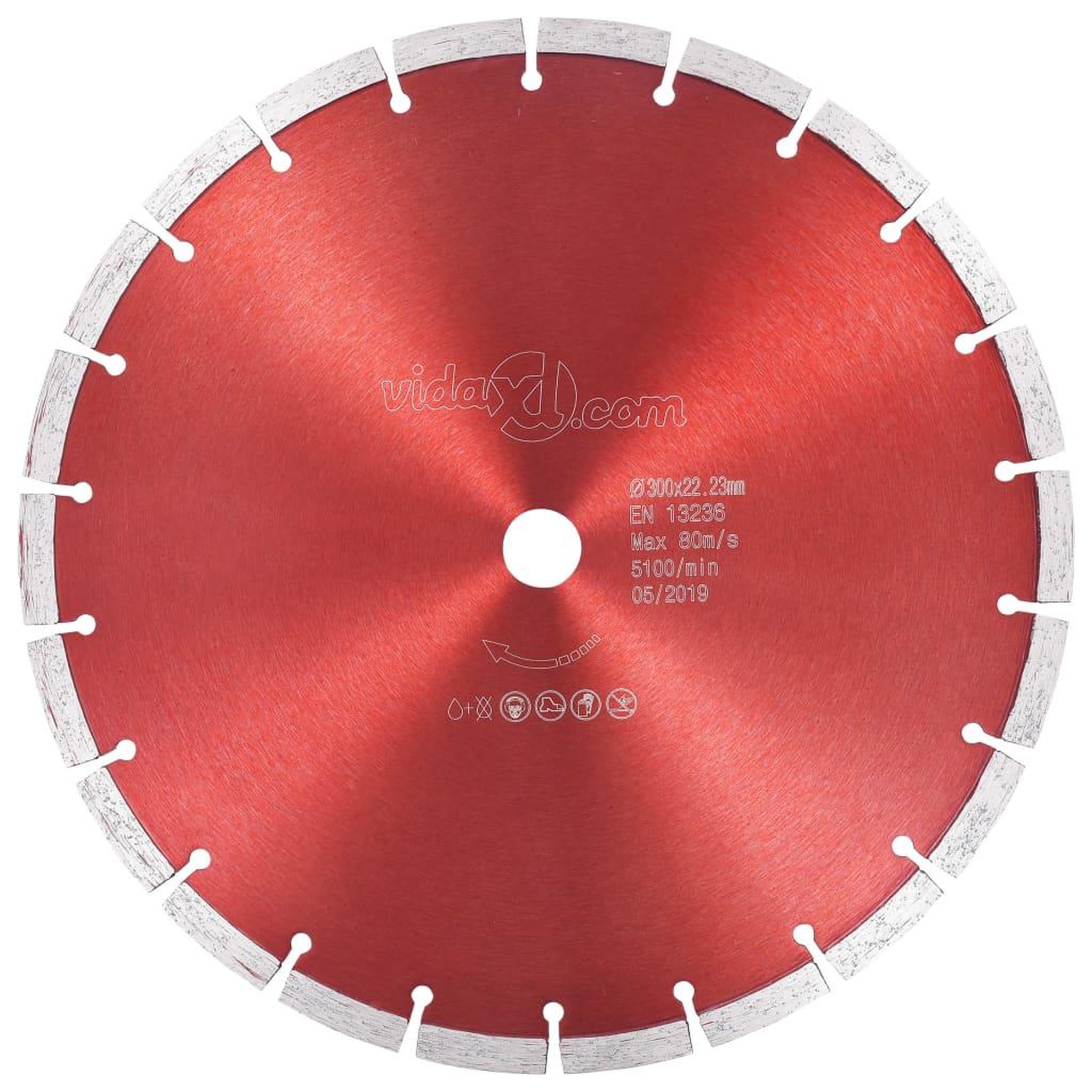 Voir la diapositive 1 : VIDAXL Disque de coupe diamante Acier 300 mm