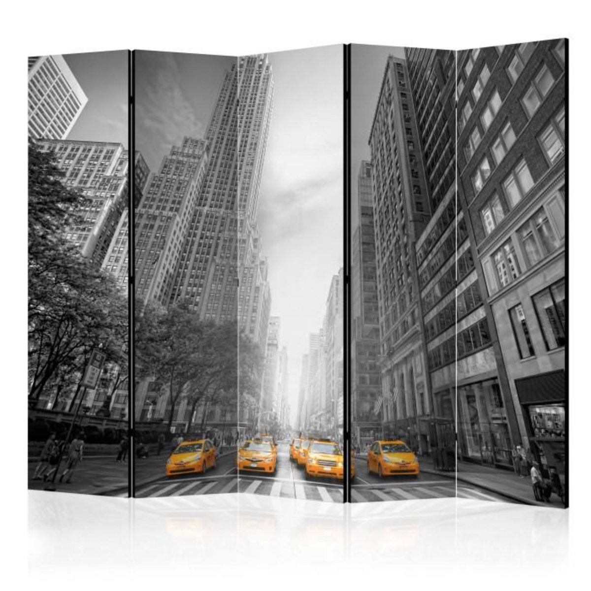 Paris Prix Paravent 5 Volets  New York Yellow Taxis  172x225cm