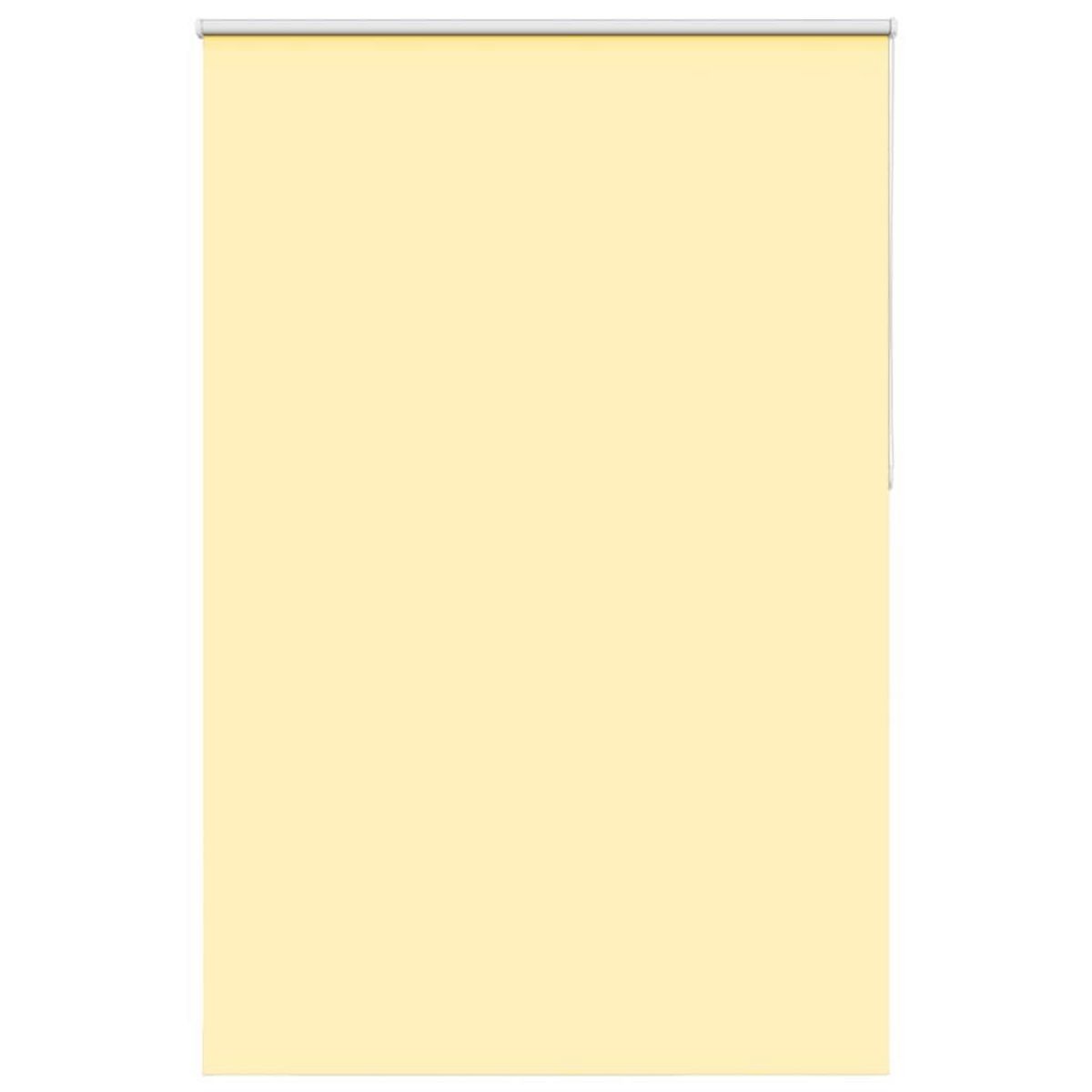 VIDAXL Store enrouleur occultant jaune largeur du tissu 151,6 cm